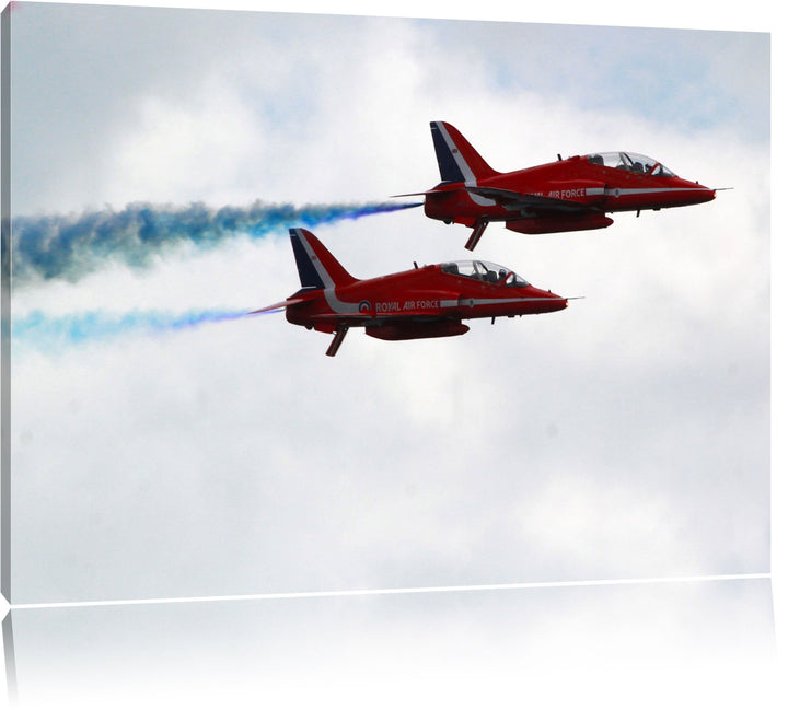 Pixxprint Royal Air Force 100x70cm Leinwandbild Wandbild Kunstdruck, 100x70