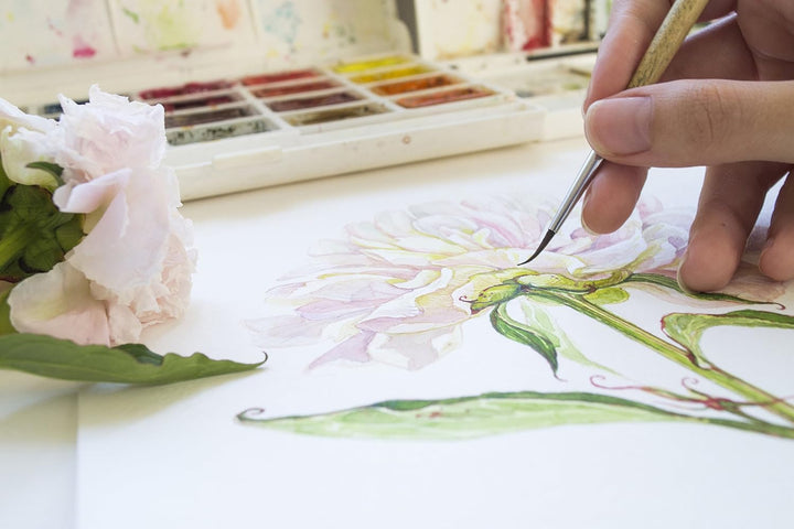 Clairefontaine 96469C cold pressed Etival Aquarellpapier Mappe (50 Bögen, feinkörnig, 100% Zellulose