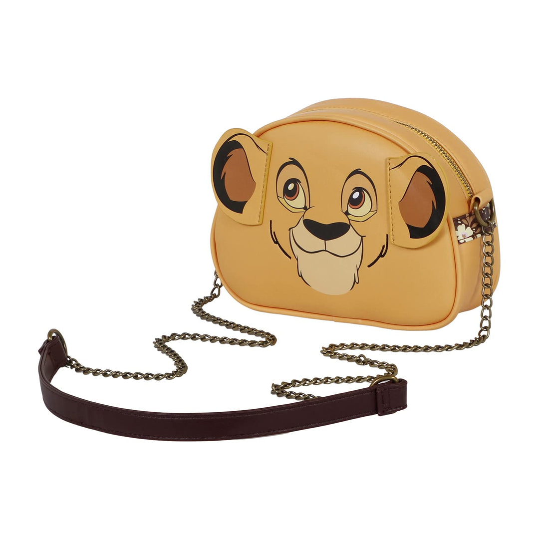 Der König der Löwen Face-Heady Schultertasche, Gelb Der König der Löwen Einheitsgrösse, Der König de