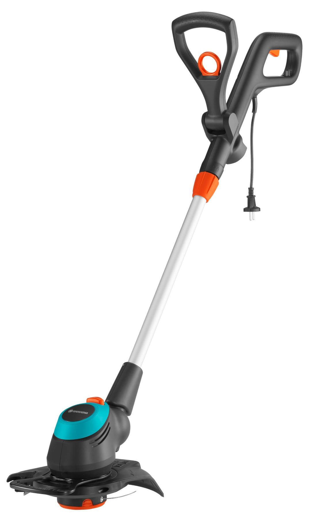Gardena Elektro-Trimmer EasyCut 450/25: Rasentrimmer mit verstellbarem Griff abwinkelbarem Trimmerko