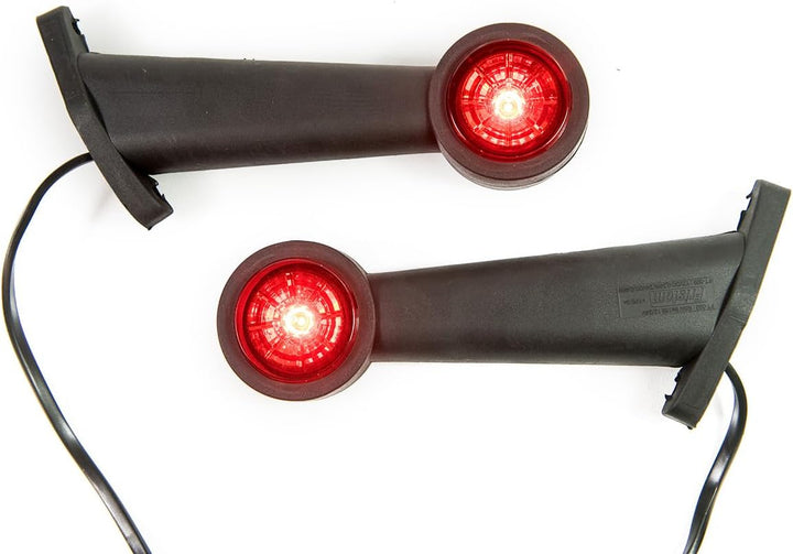 2 x LED Gummi Begrenzungsleuchte Seitenleuchte 12V 24V mit E-Prüfzeichen Positionsleuchte Auto LKW P