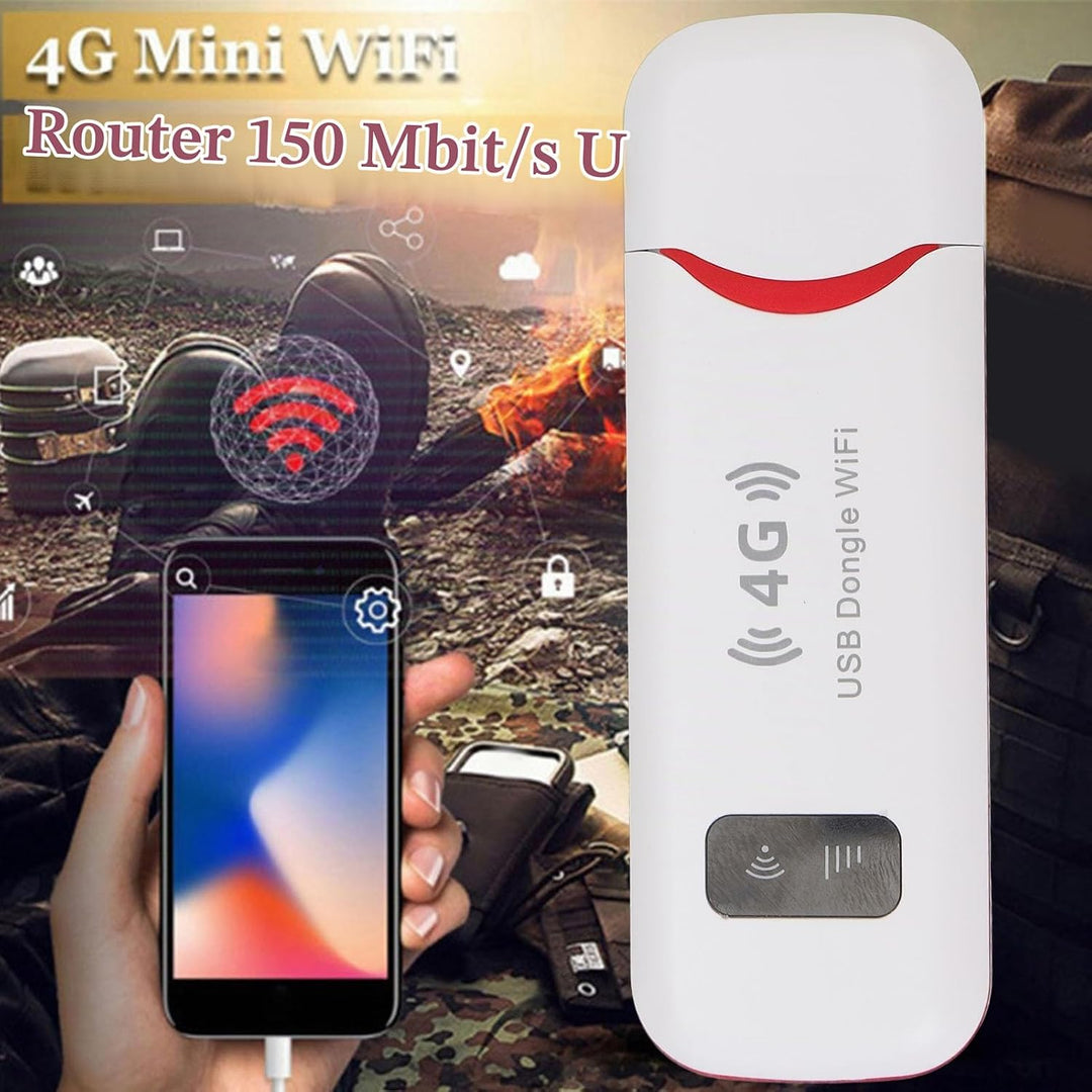 4G-USB-Modem-Dongle, Tragbarer Reise-4G-Router 150 Mbit/s mit SIM-Kartensteckplatz für Europa, Asien