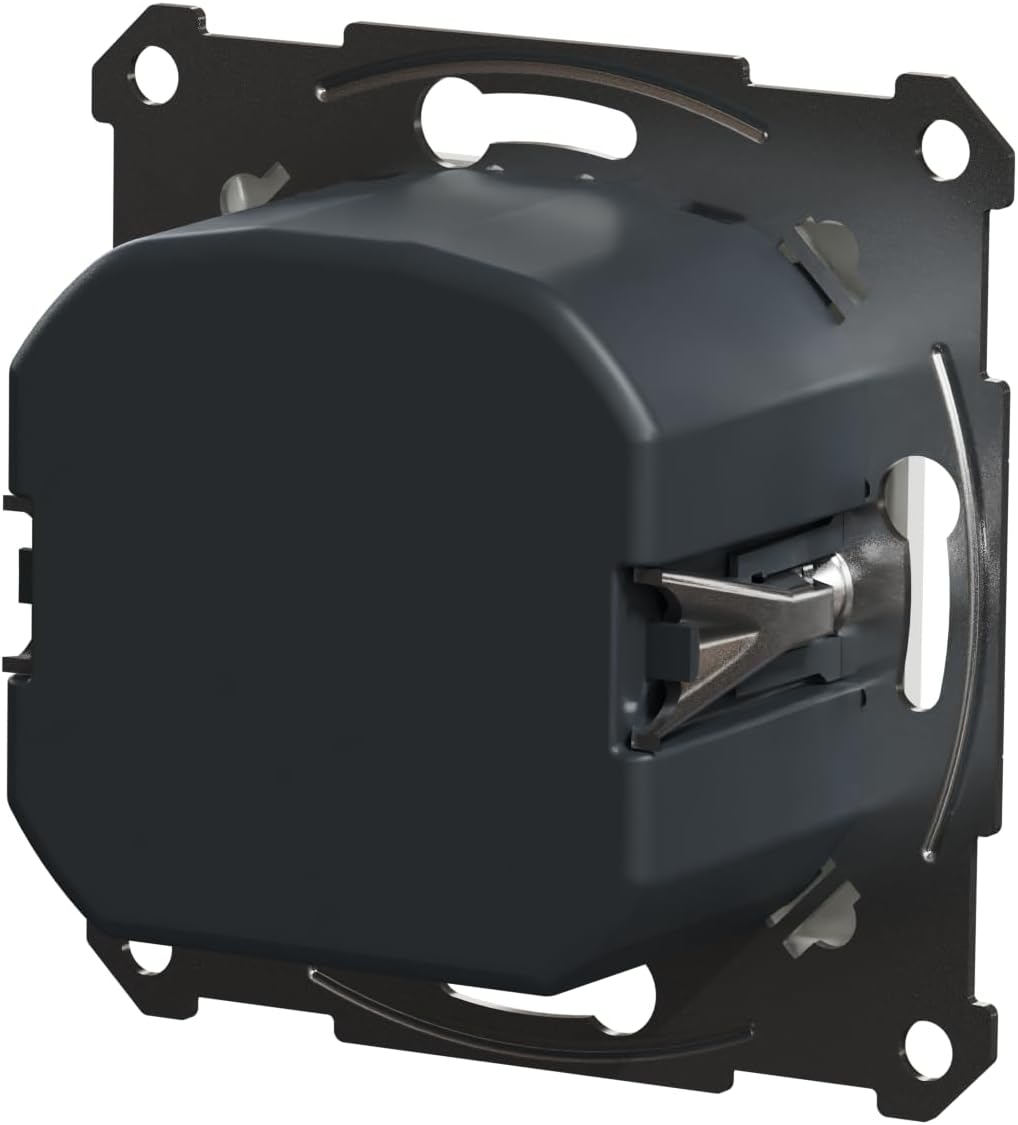 Schneider Electric Asfora EPH6870121D Dimmerschalter, Drehdimmer für LED Lampen Halogenlampen, 230V,