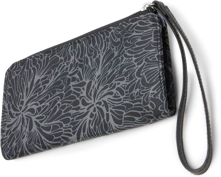 Baggallini Damen Geldbörse mit umlaufendem Reissverschluss Einheitsgrösse Midnight Blossom Print, Ei