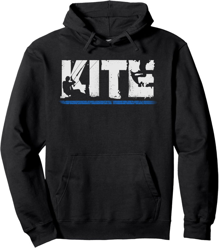 KITE Kiten Kiteboarding Kitesurfen Surf Vintage Retro Pullover Hoodie