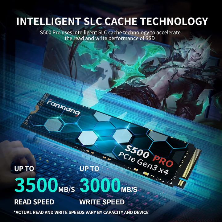 fanxiang M.2 SSD 256GB Interne NVMe SSD Festplatte PCIe 3.0, 3000MB/s Lesen, 1500MB/s Schreiben, SSD