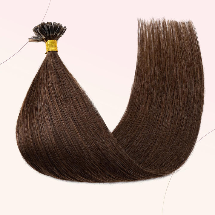 Elailite Bonding Extensions Echthaar Keratin U-Tip Haarverlängerung 100% Menschenhaar 1g/Strähne 20&