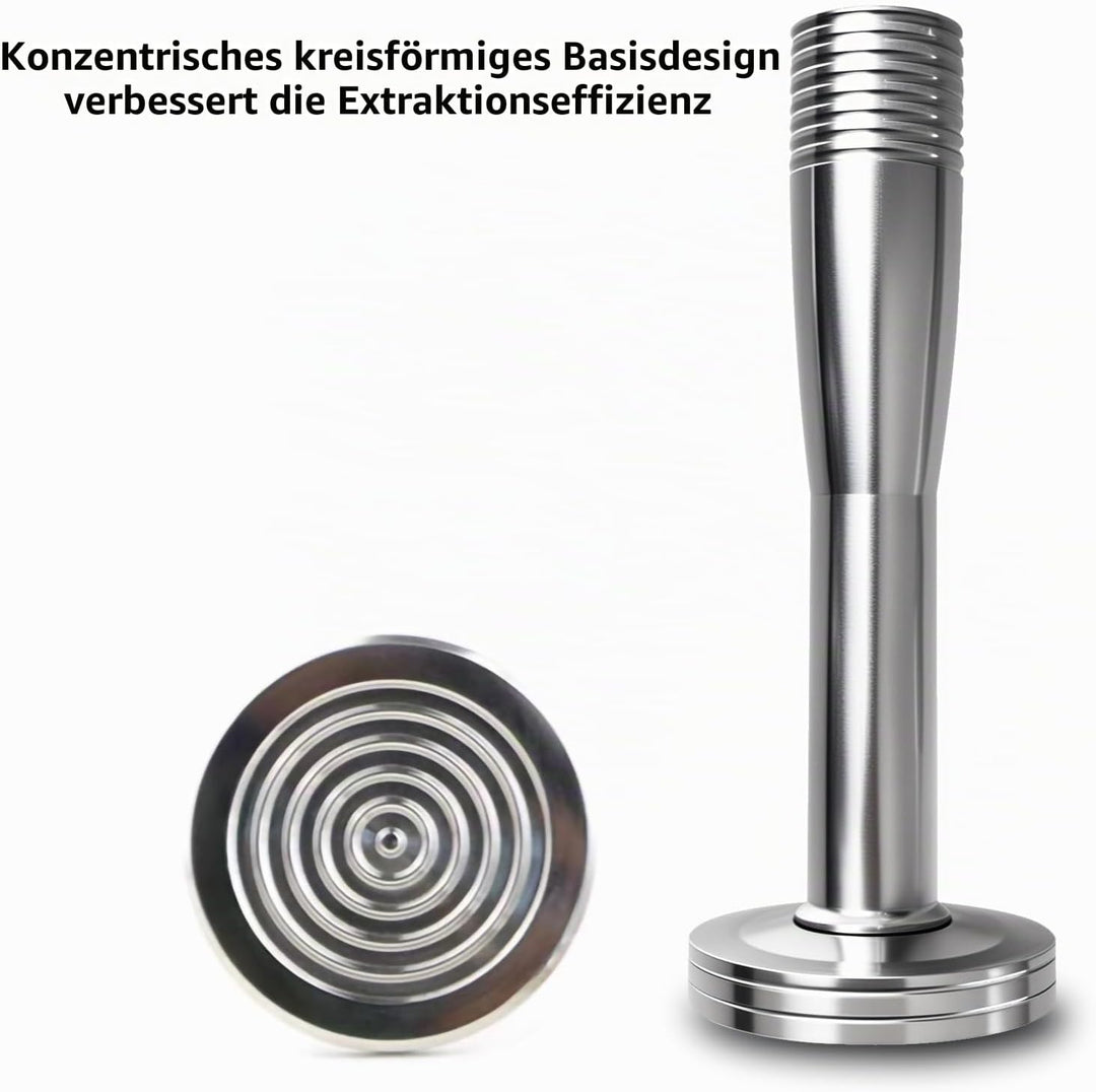 Kaffee Tamper Kaffeemehlpresser Kaffeebohnenpresse Verchromt (40 mm), 40 mm