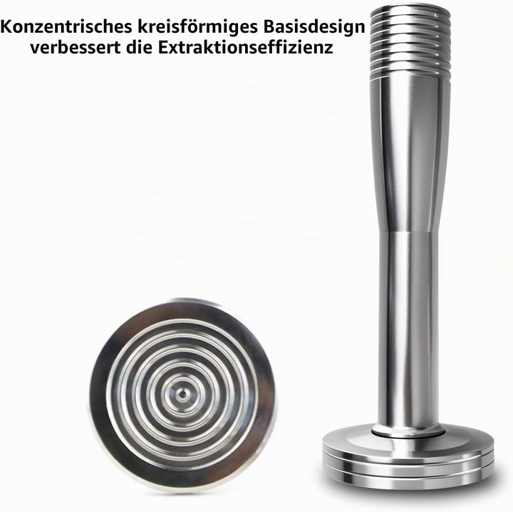 Kaffee Tamper Kaffeemehlpresser Kaffeebohnenpresse Verchromt (40 mm), 40 mm