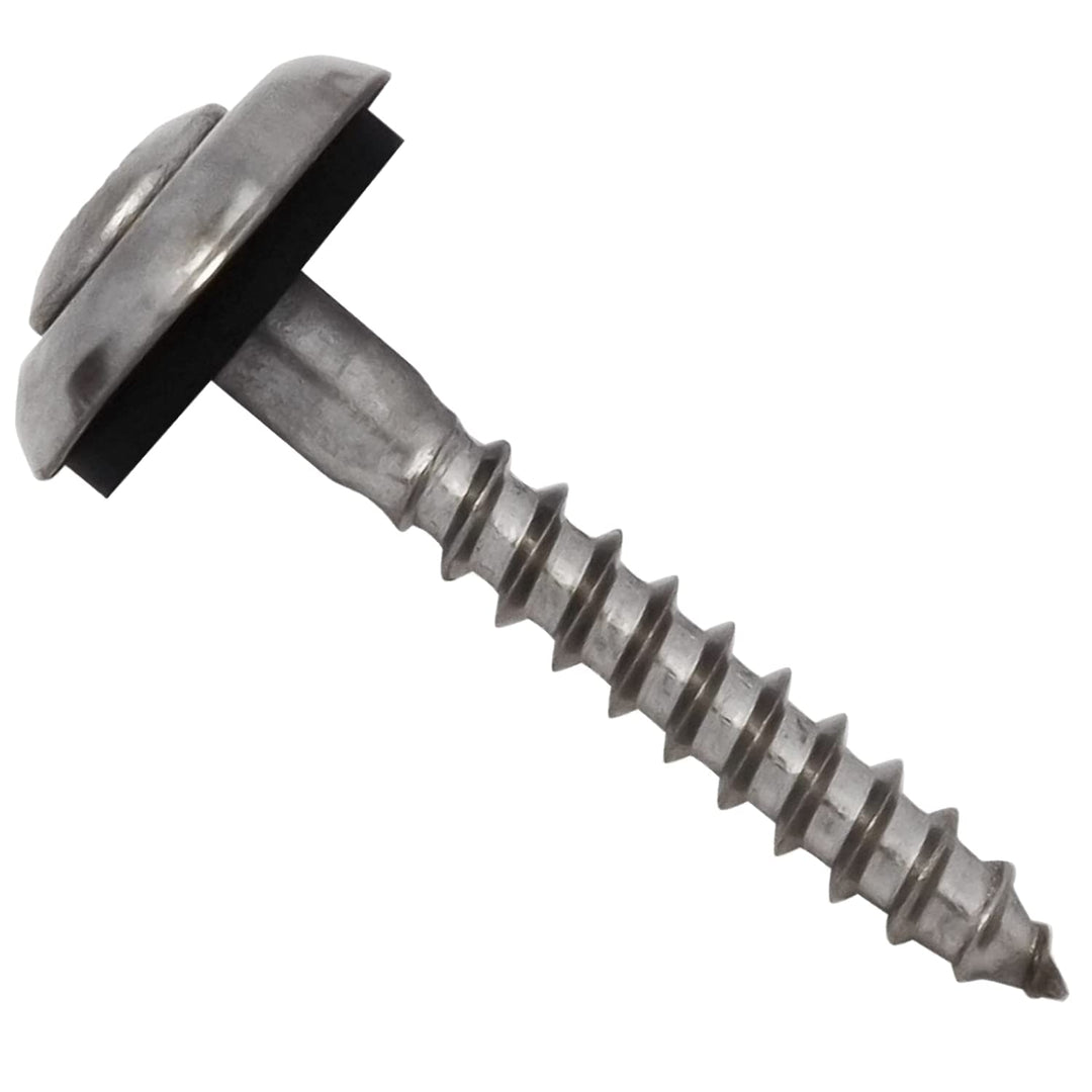 TWISTEC Spenglerschrauben 4,5 x 120 mm mit 15mm Dichtscheibe, Edelstahl A2, 100 Stück 4,5x120 mm - 1