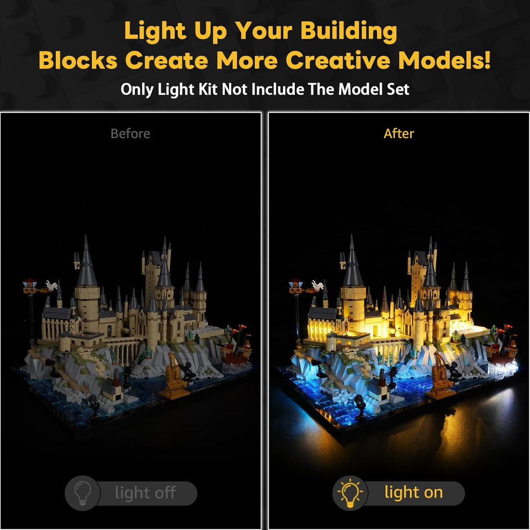 Kyglaring LED-Beleuchtungsset (kein Modell) - Kompatibel mit Lego-76419 Harry Potter Hogwarts Castle