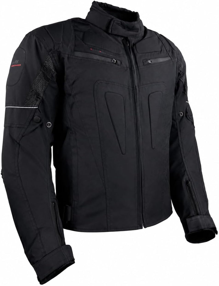 ROLEFF RACEWEAR Motorradjacke Riga, Schwarz, Grösse S