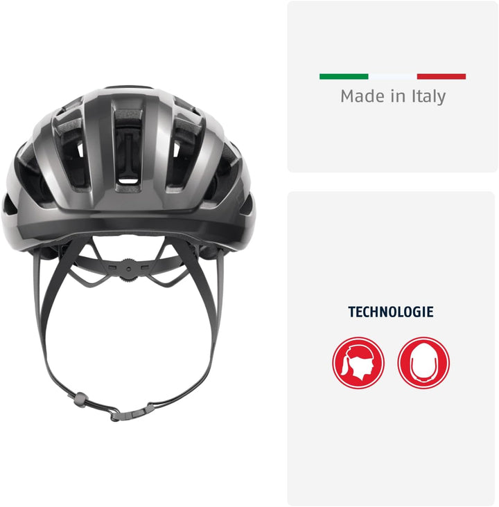 ABUS Rennradhelm PowerDome MIPS - leichter Fahrradhelm mit cleverem Belüftungssystem und Aufprallsch