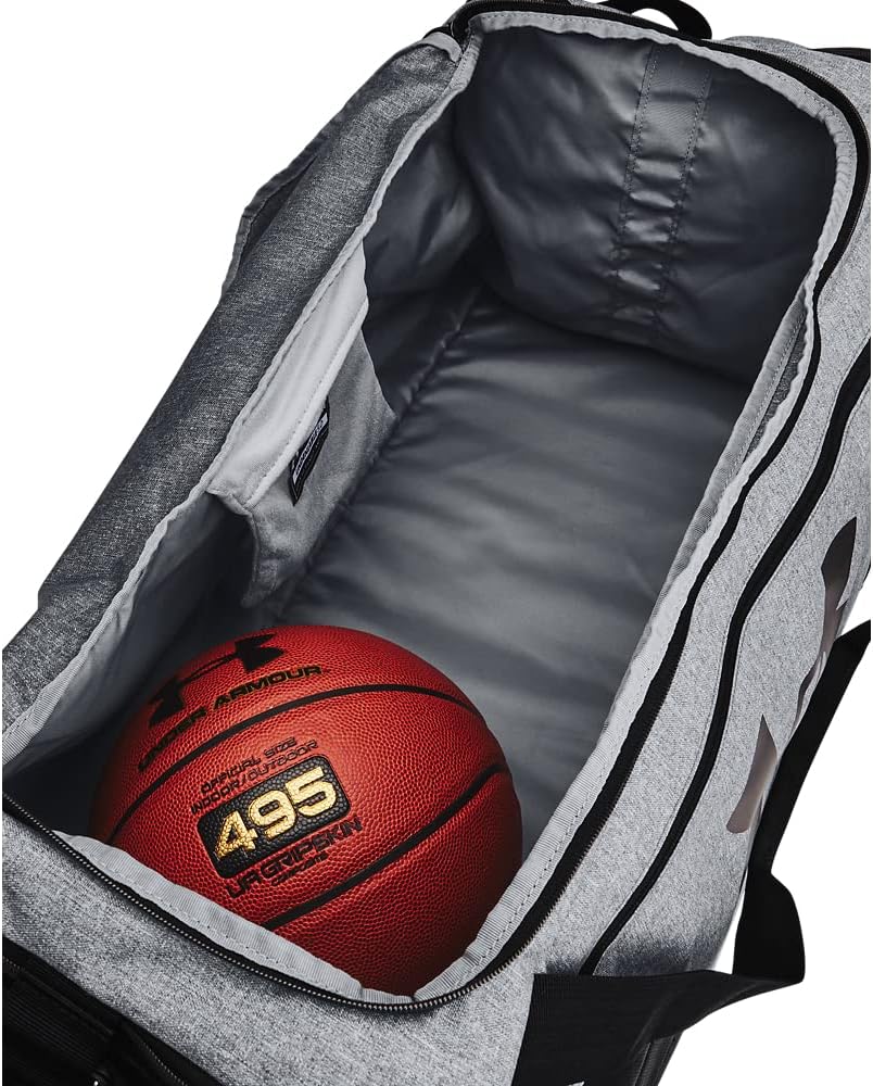 Under Armour Herren Undeniable Mittelgrosse Reisetasche, 58 L, Pitch Gray Medium Heather/Black Pitch