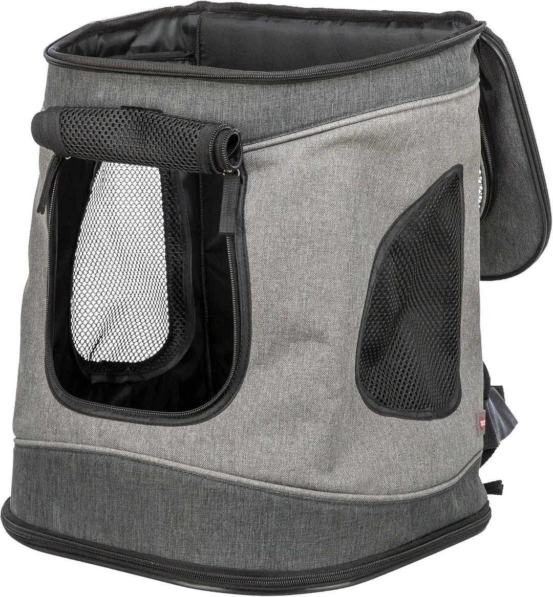 Trixie 28944 Rucksack Timon, 34 × 44 × 30 cm, schwarz/grau, 1 Stück (1er, schwarz/grau