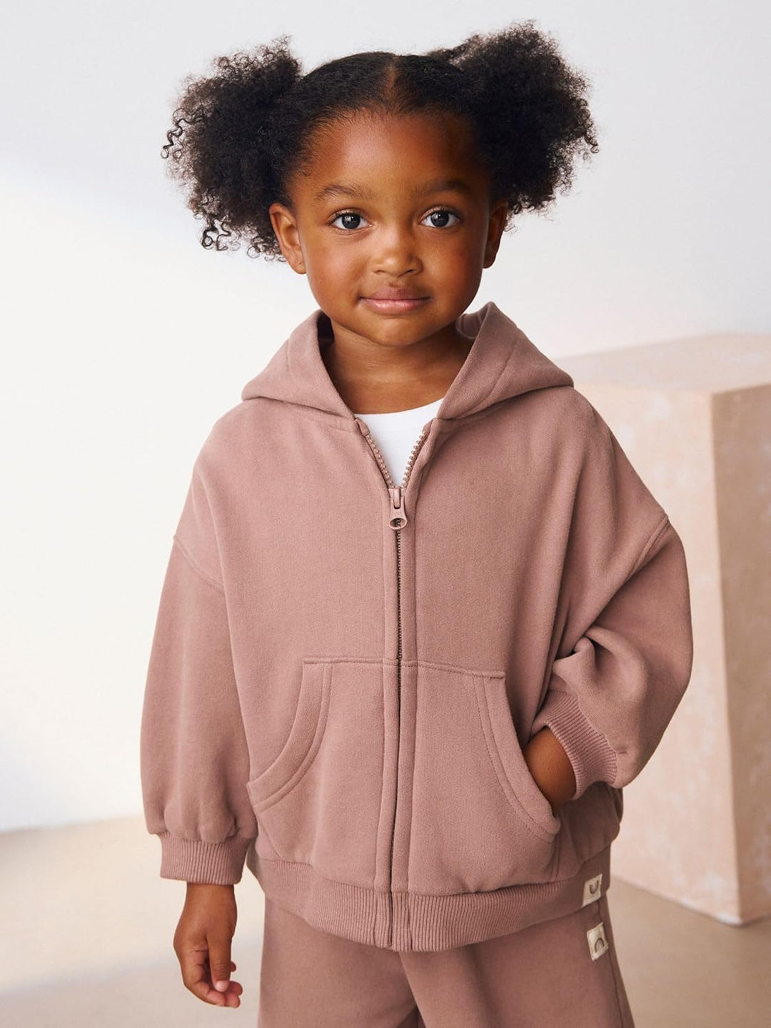 NEXT Mädchen Standard Kapuzenjacke 110-116 Mocha Brown, 110-116 Mocha Brown