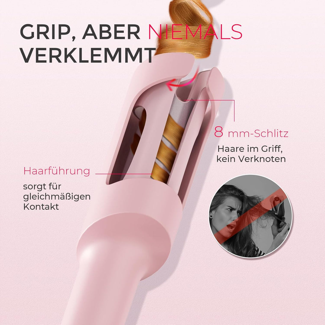 TYMO CURLPRO Lockenstab Automatisch - Hitzeschutz Beach Waves Lockenstäbe 32mm mit 3 Temperaturstufe