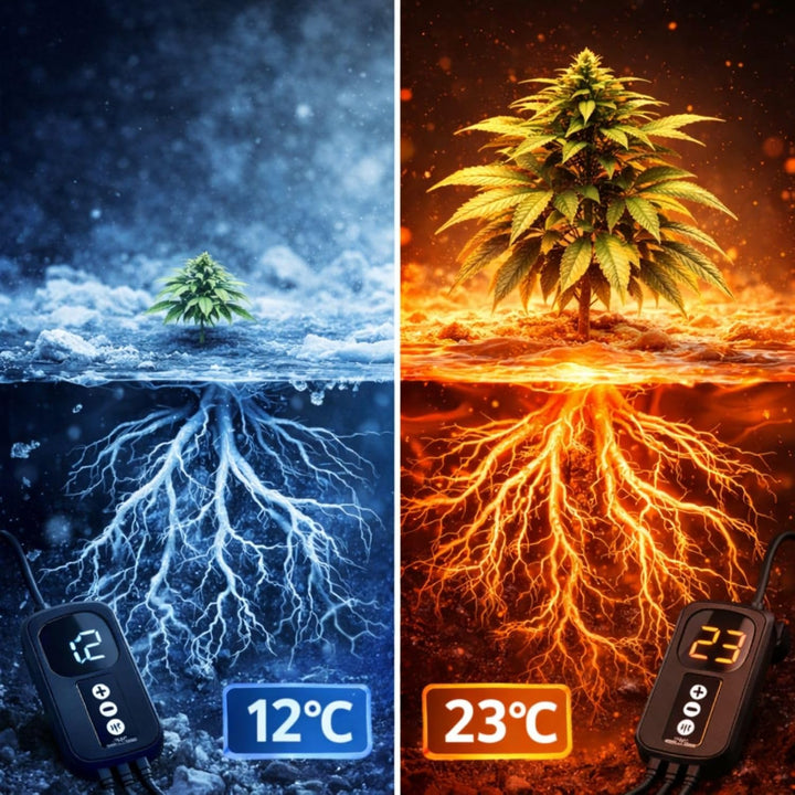 Weedness Grow Heizstab mit Anzeige 500 Watt – Grow-Box Aquarium Heizstab regelbar wasserdicht Wasser