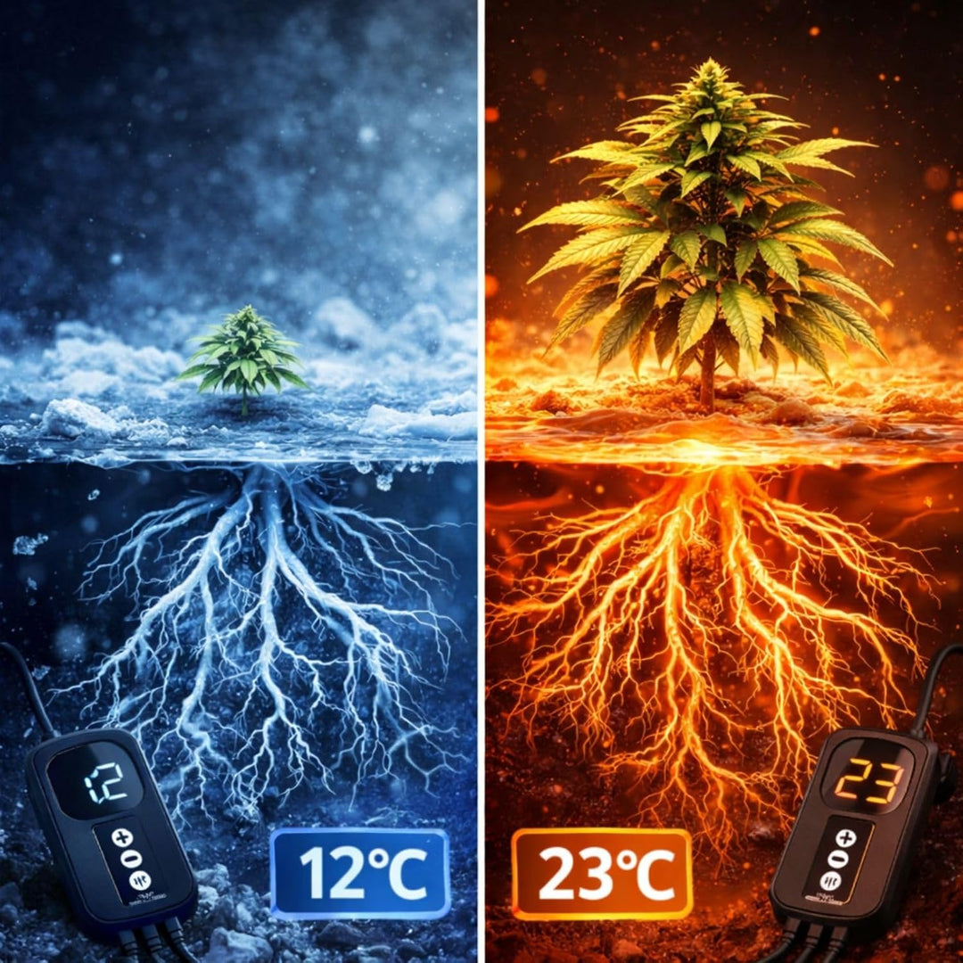 Weedness Grow Heizstab mit Anzeige 200 Watt – Grow-Box Aquarium Heizstab regelbar wasserdicht Wasser
