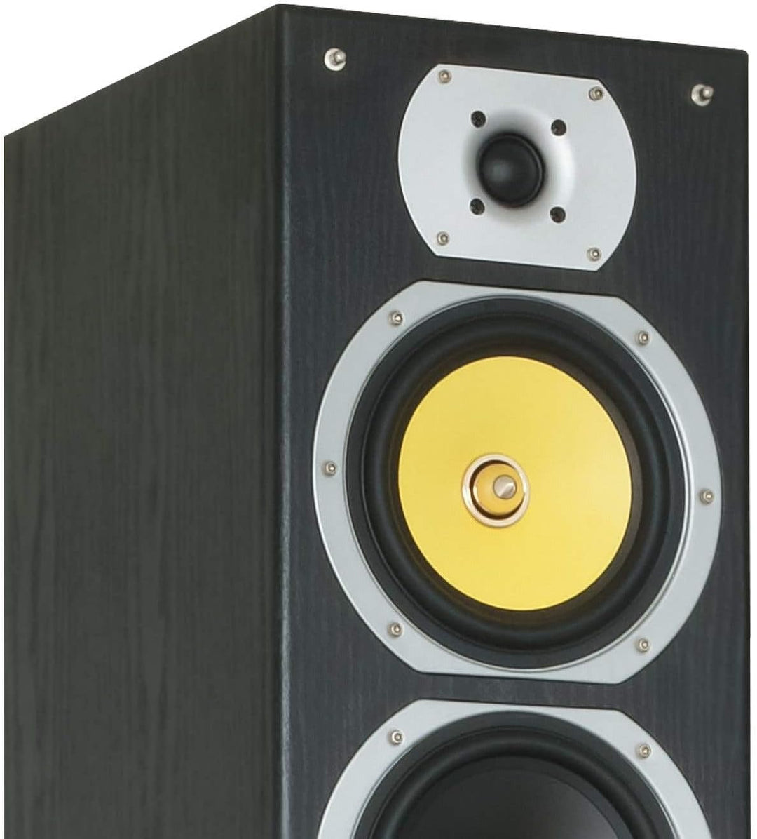 Fenton SHFT57B Standlautsprecher Paar 600 Watt, HiFi Lautsprecher Boxen für Stereoanlage, 4-Wege pas