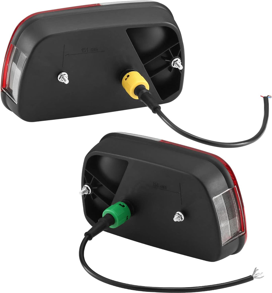 ETUKER 1Pair Anhänger Rückleuchten Kit Anhänger Rückleuchte, 12V Universal Wasserdichte Anhänger Rüc