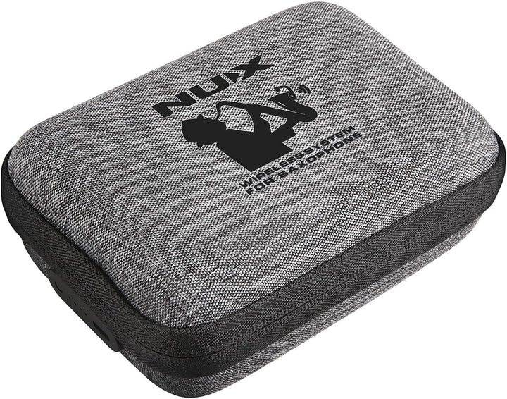 NU-X | B-6 Kabelloses Saxophon-Mikrofonsystem - 2,4 GHz Clip-On-Sender mit Schwanenhalsmikrofon und