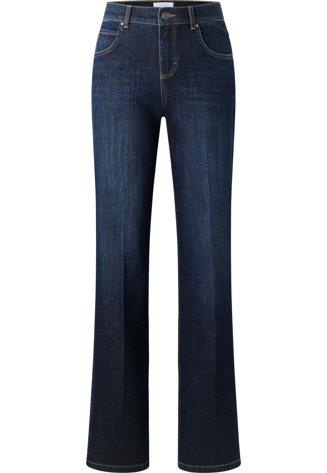 ANGELS Schlagjeans 5-Pocket-Jeans Lara mit Label-Applikationen
