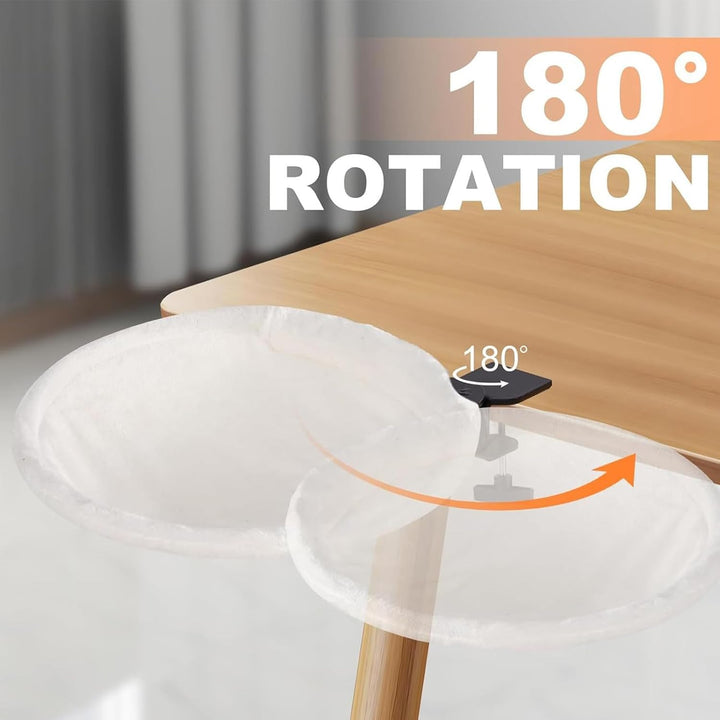Katzen Schreibtischbett - 180° Drehbare Katzenhängematte Mit Bis Zu 22 Kg Tragkraft | Ergonomisches