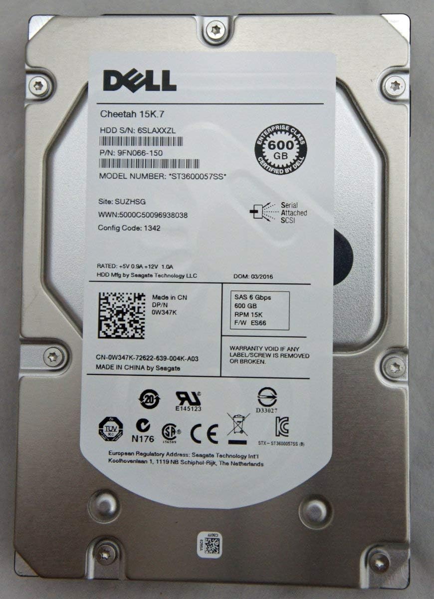 Dell WPJY9 / Toshiba AL13SXL600N 600GB 15K 6.0Gbps