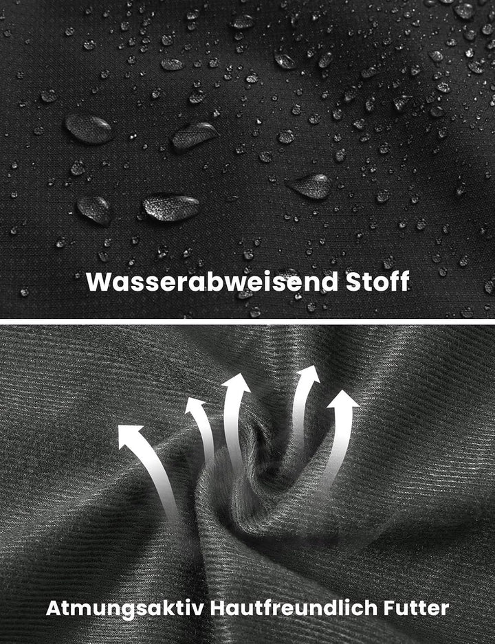 Herren Outdoor Wanderjacke Wasserabweisend Atmungsaktiv Winddichte Funktionsjacke Leicht Übergangsja