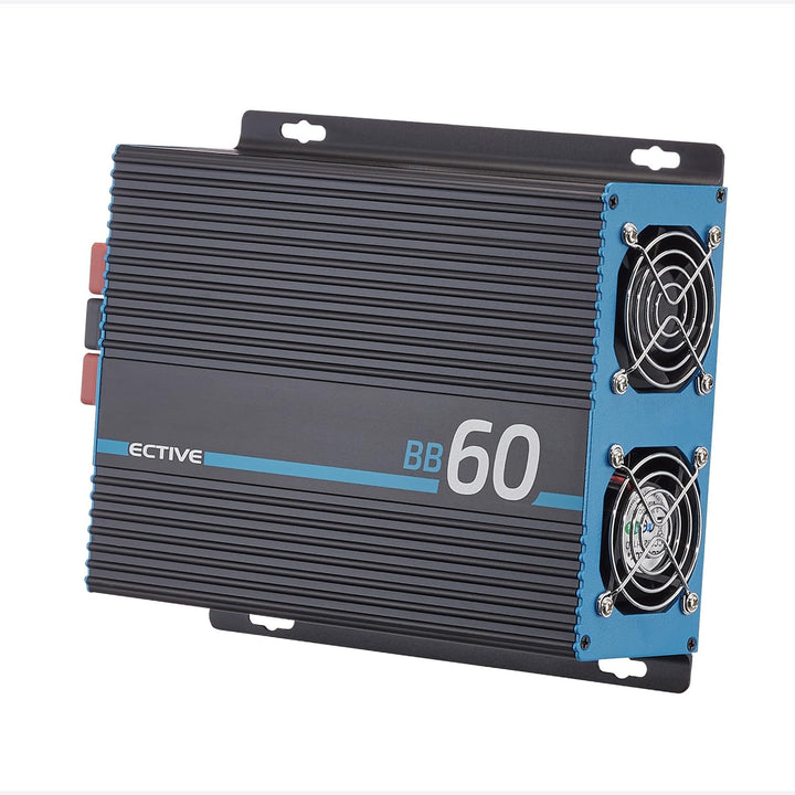 ECTIVE - BB 60 Ladebooster 60A 12V auf 12V - kompaktes DC-DC Ladegerät für AGM/Gel/Nass/LiFePO4 - Ba