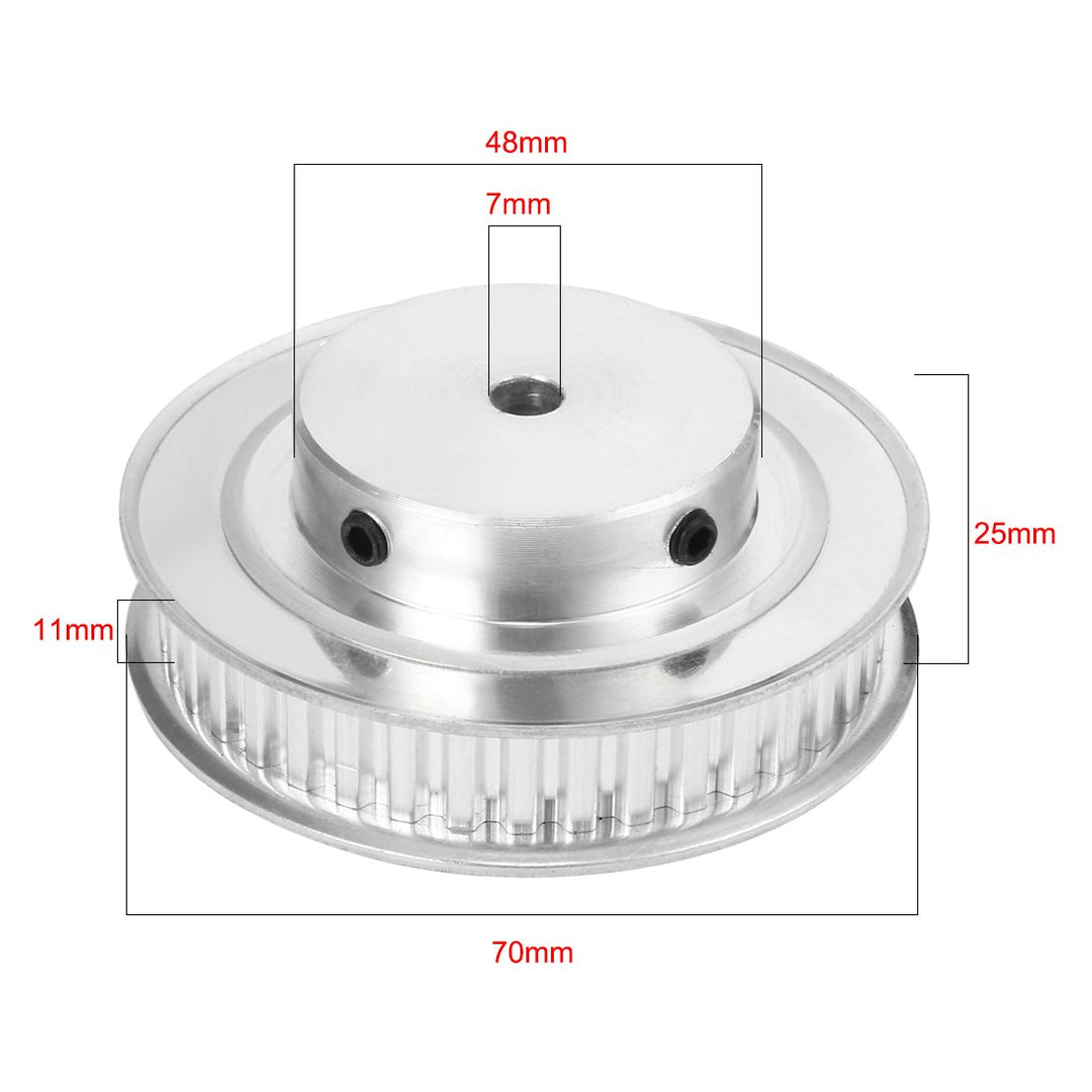 sourcing map Synchronrad XL 40 Zahn 7mm Bohrung Aluminium Zahnriemenscheibe 11mm Breit Gürtel DE de