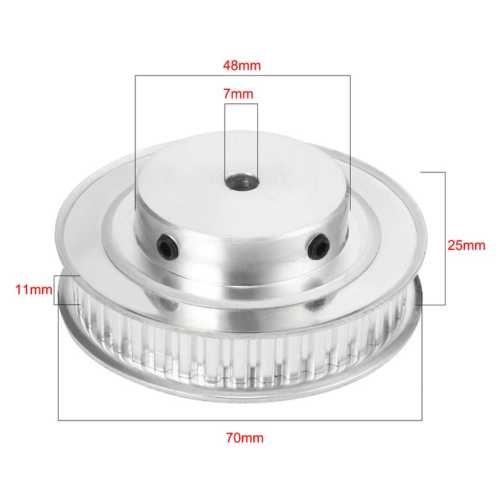 sourcing map Synchronrad XL 40 Zahn 7mm Bohrung Aluminium Zahnriemenscheibe 11mm Breit Gürtel DE de