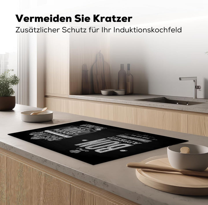 KitchenYeah© Herdabdeckplatte Einteilig Küche Ceranfeld Abdeckplatte | 81.2x52 cm - Cerankochfeld Ab
