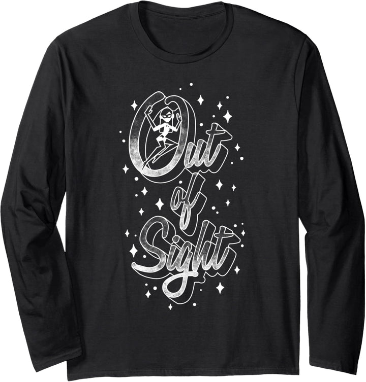 Disney Pixar Incredibles 2 Violet Out Of Sight Typographic Langarmshirt