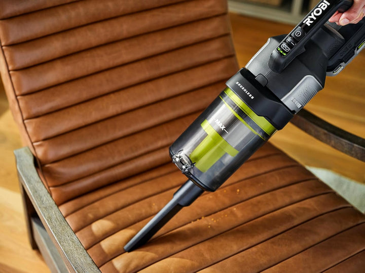 RYOBI 18 V ONE+ Brushless Bodenhandsauger RASV18BL-0, 135 AW Saugleistung, Dual-Zyklonen HEPA 13 Fil