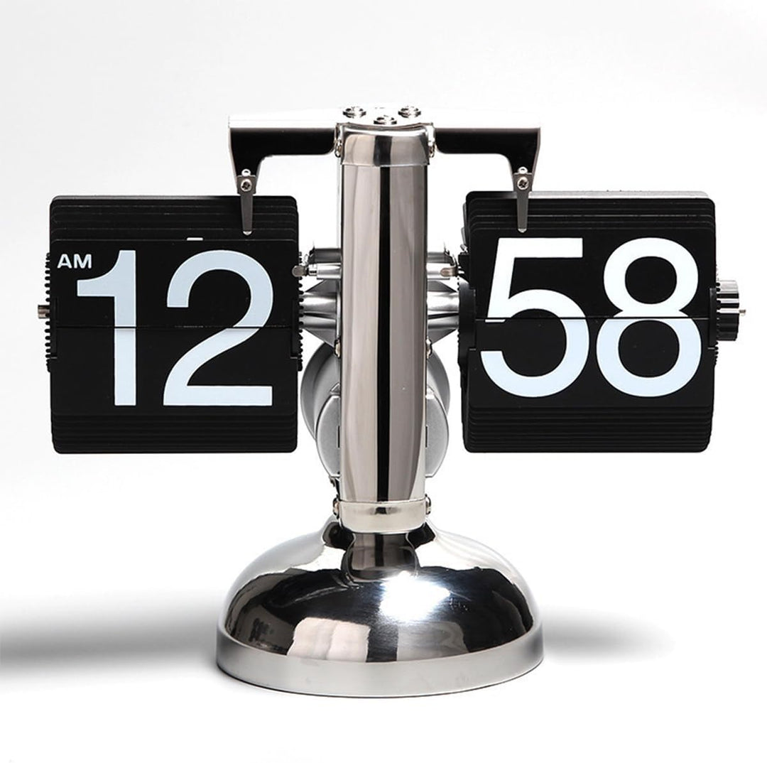 Sarini Digitale Retro-Flip-Uhr, Digitale Flip-Uhr, Flip-Tischuhr, automatische Page-Flip-Uhr, verwen