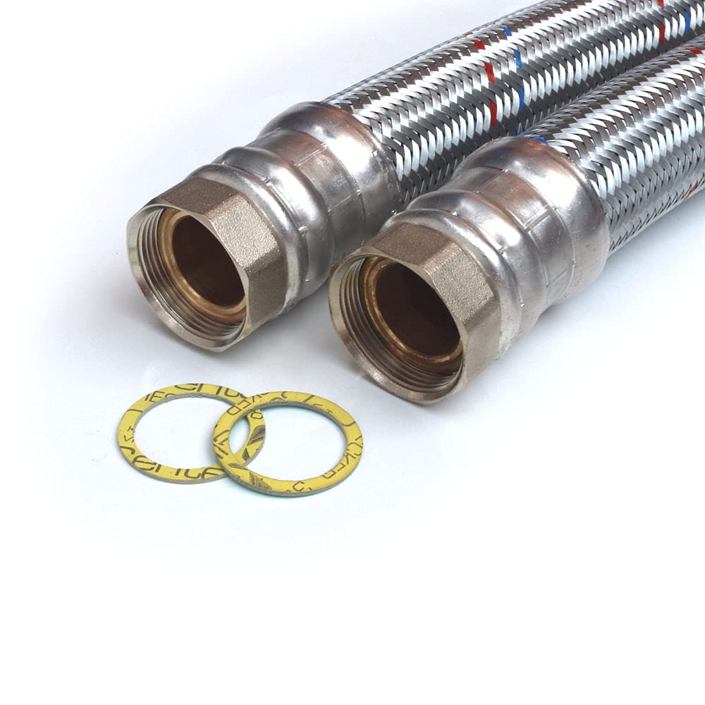 Panzerschlauch 2 Zoll ÜM x 2 Zoll ÜM, Flexschlauch DN50 für Nutzwasser 2,00m / 2.000mm, 2,00m / 2.00