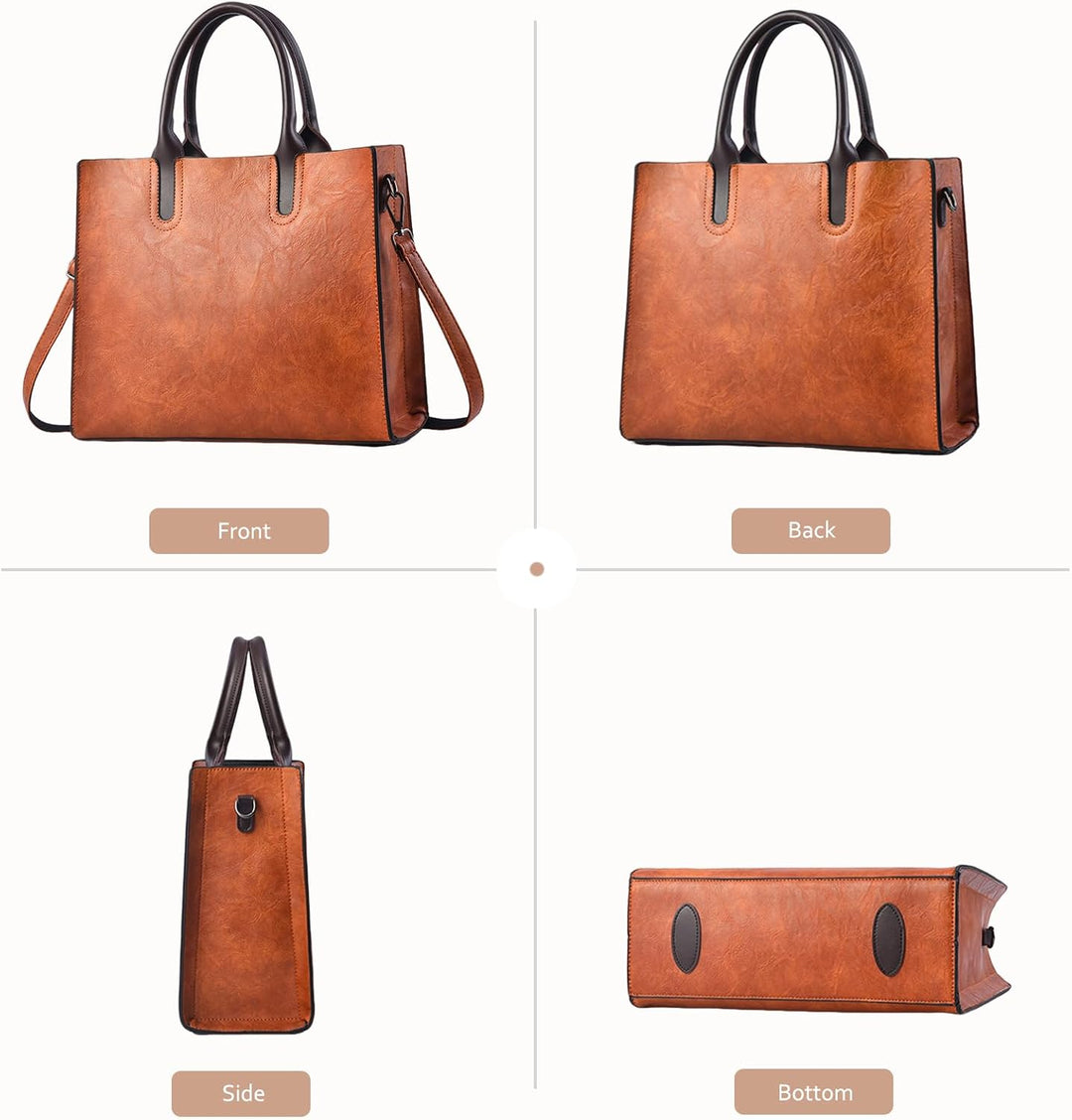 NICOLE &amp; DORIS Gross Handtasche Damen Shopper Tasche Umhängetasche Damen Gross Retro Schultertasche