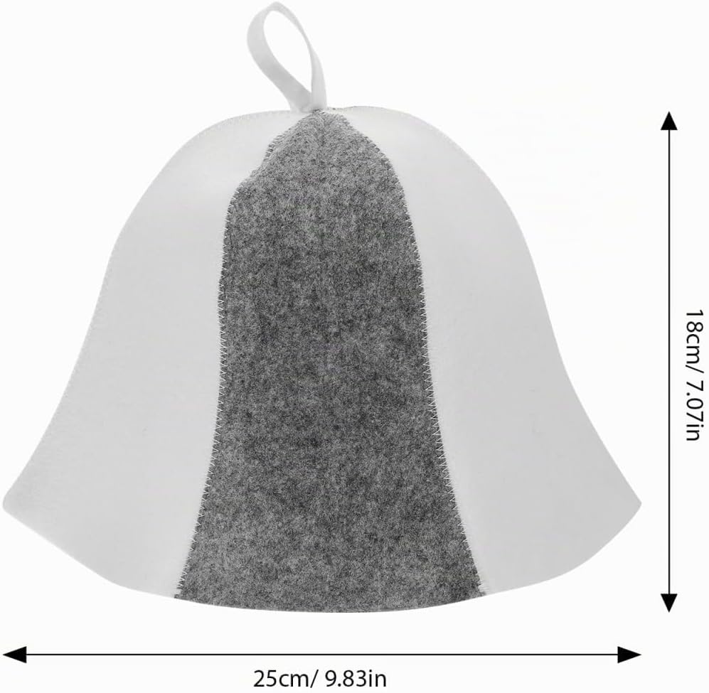 Felt Sauna Hut - Komfortable Sauna MüTze FüR Herren Und Damen Schutz FüR Kopf Und Augen Ideal FüR Da