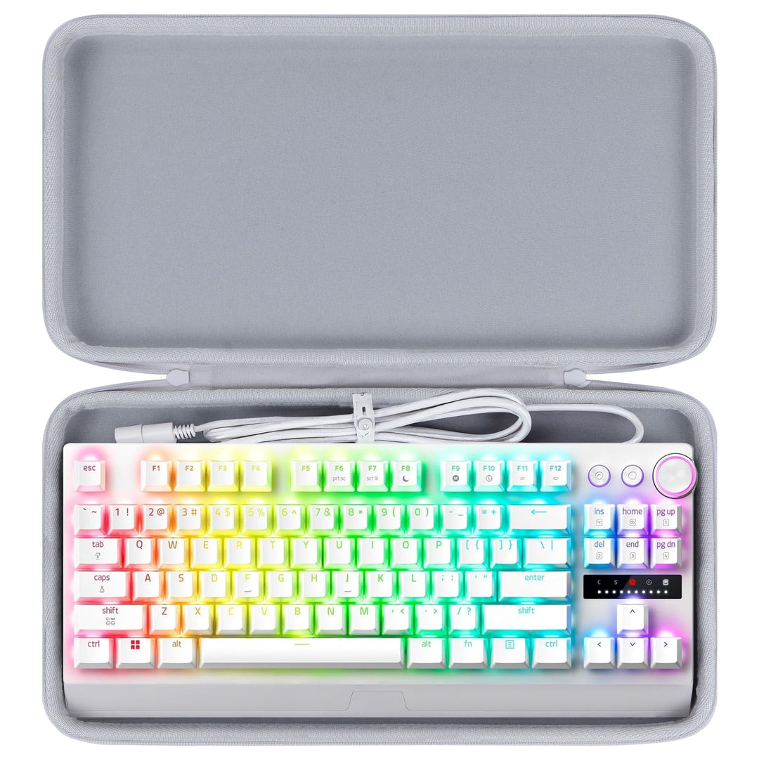 Lebakort Hart Schutz Hülle Etui Tasche für Razer BlackWidow V3 TKL/Razer Huntsman TKL/SteelSeries Ap