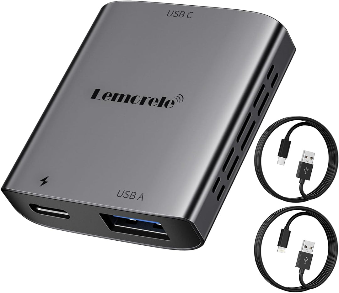 Lemorele Light ning zu USB-C Adapter, Light ning zu Typ-C Video für Nreal Air, Rokid Air, RayNeo AR,