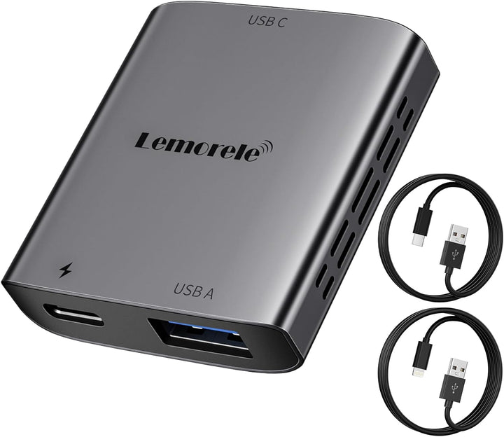 Lemorele Light ning zu USB-C Adapter, Light ning zu Typ-C Video für Nreal Air, Rokid Air, RayNeo AR,