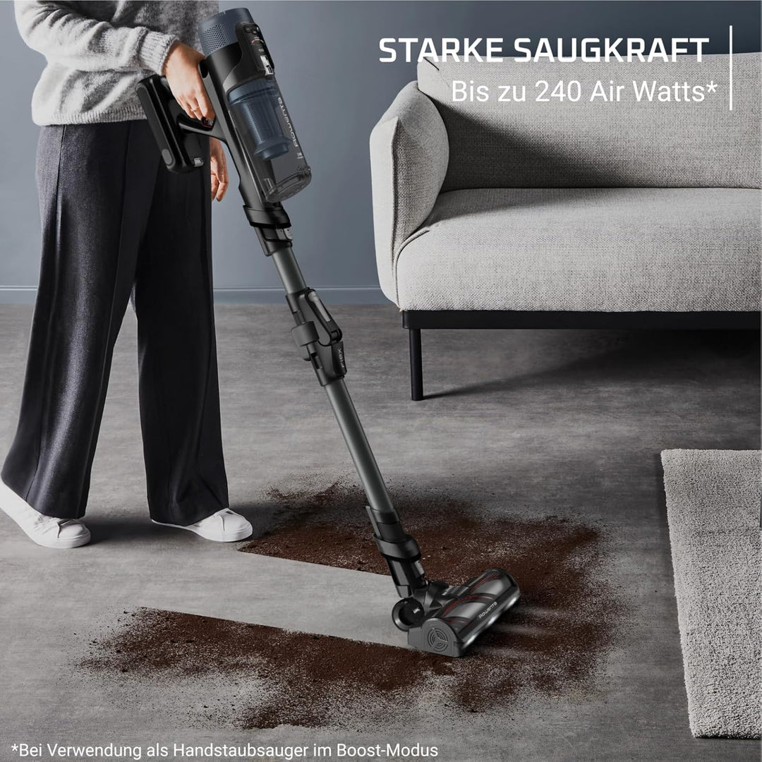 Rowenta X-Force Flex 14.80 RH9B36WV, Cordless Stick Vacuum, Extra Suction Power 240 AW, Auto Suction