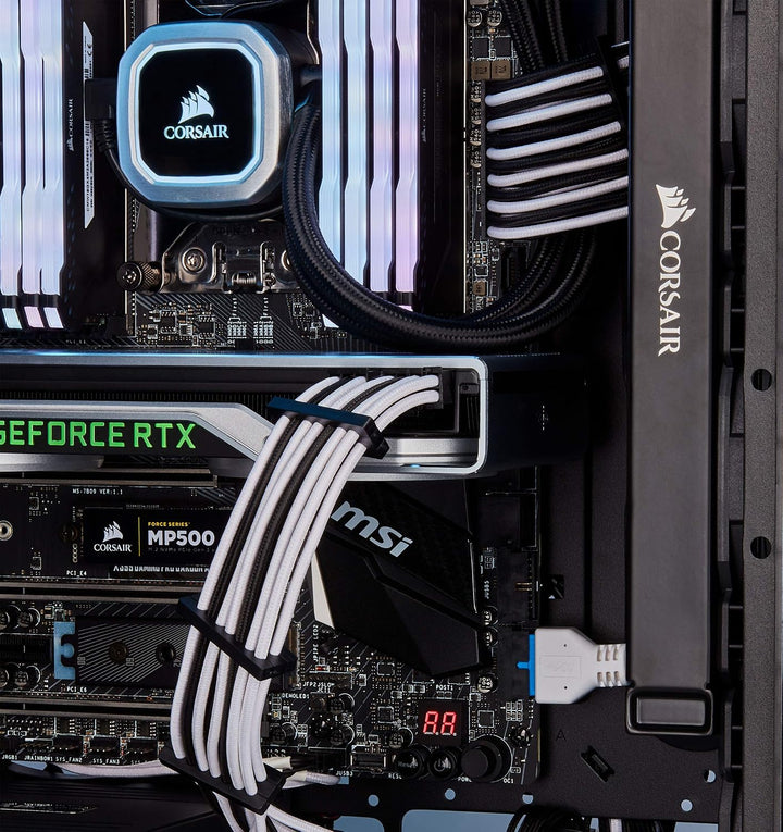 Corsair Premium Sleeved Netzteil EPS12V/ATX12V-Kabel Typ4 (Generation 4-Serie) Blau EPS12V/ATX12V Bl