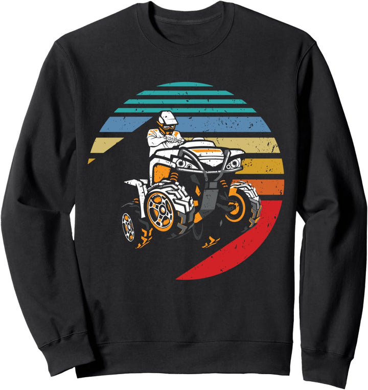 Vintage Quad Lustiges Quadfahrer ATV Geschenk Cooles Retro Sweatshirt