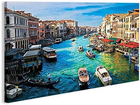 islandburner Bild Bilder auf Leinwand Venice Venedig Italien V4-1p XXL Poster Leinwandbild Wandbild