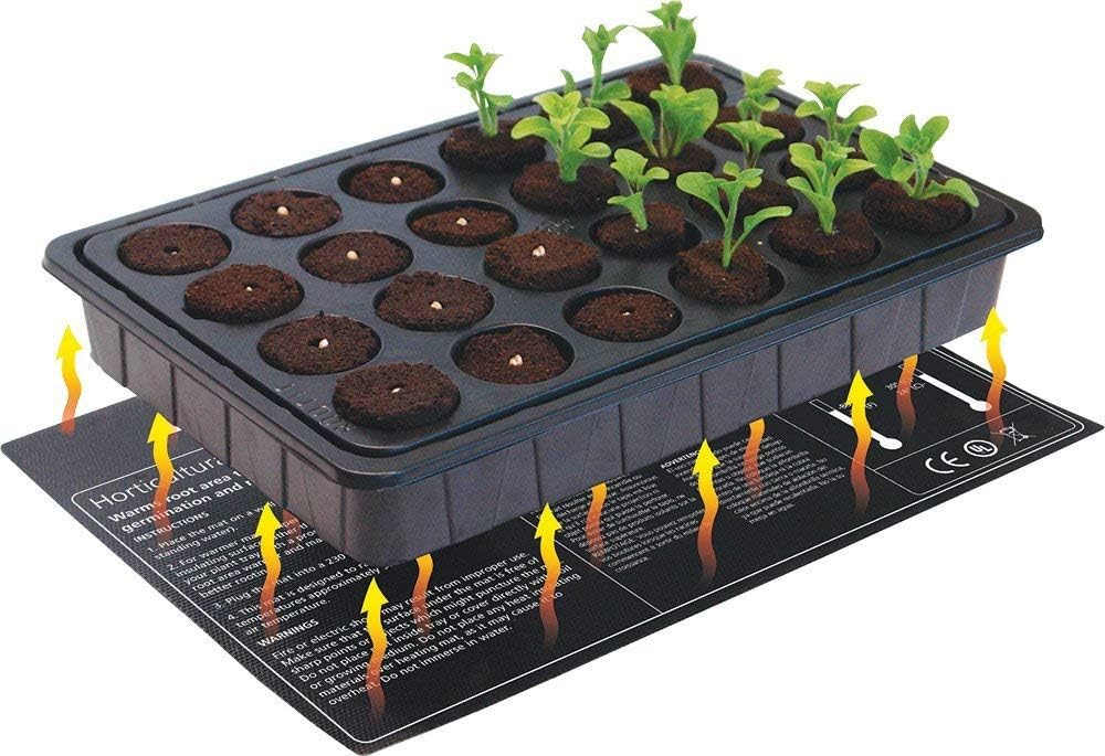 ROOT!T Root Hobby Heizmatte, 11 W, 350 mm x 250 mm, Schwarz, Grösse S - 11 W Small-11W, Small-11W
