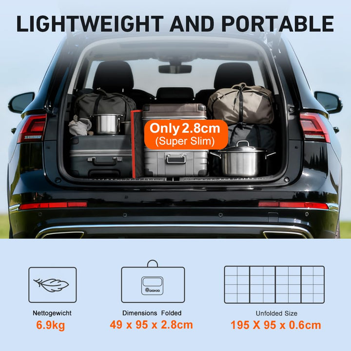 DOKIO Solarpanel 300W Faltbar Monokristallinen Solarmodul mit Laderegler (2 USB Port) Perfekt für Ca