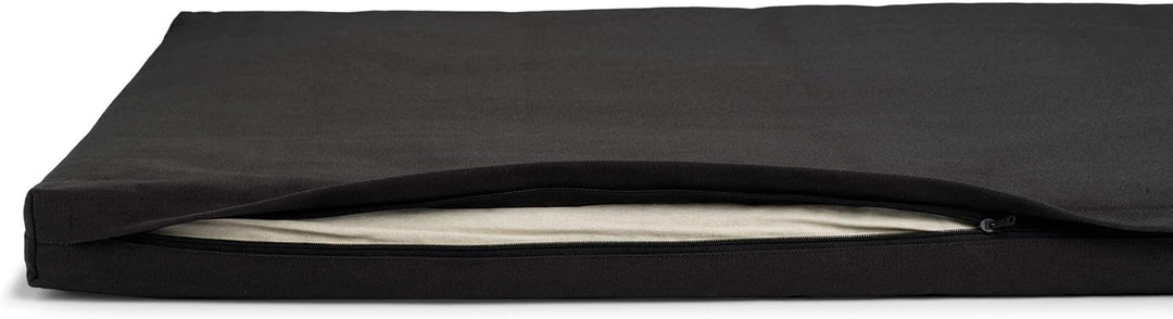 basaho Zabuton Meditationsmatte | Biobaumwolle | Füllung aus recycelter Wollfaser Zen Schwarz, Zen S